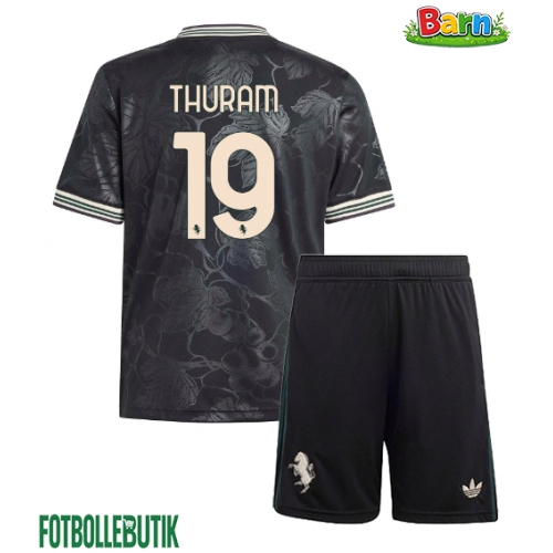 Juventus Khephren Thuram #19 Tredjeställ Barn 2025-26 Kortärmad (+ Korta byxor)